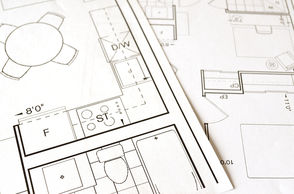 Kitchen design blue prints